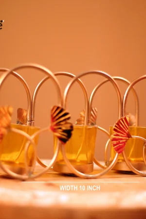 Three Glass Candle Stand