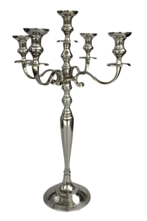 3 Lites Candle Stand - Silver