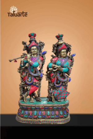 Multicolour Radha Krishna