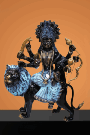 Blue & Black Mata Rani Statue