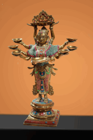 Multicolour Female Statue
