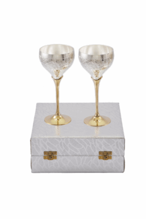 Silver Pleated Goblets