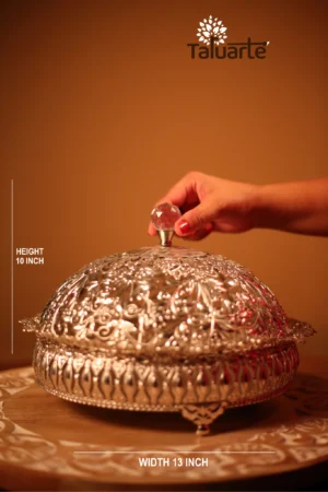 Big Silver Colour Storage Bowl