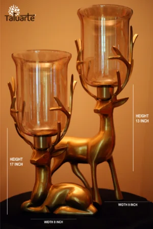 Swamp Deer Candle Stand - Pair of two