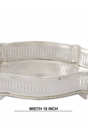 DEEP GALLERY TRAY WITH HANDLE