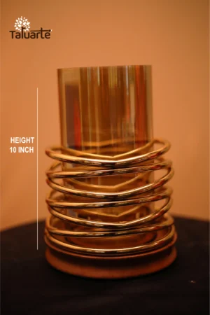 Candle Stand with Golden Ring