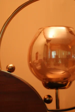 Lamp with Wooden Design